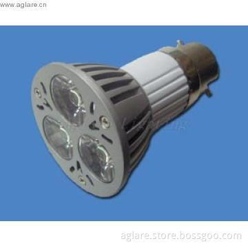 3-piece 1W High-power LED Spotlight With High Brightness And B22 Base